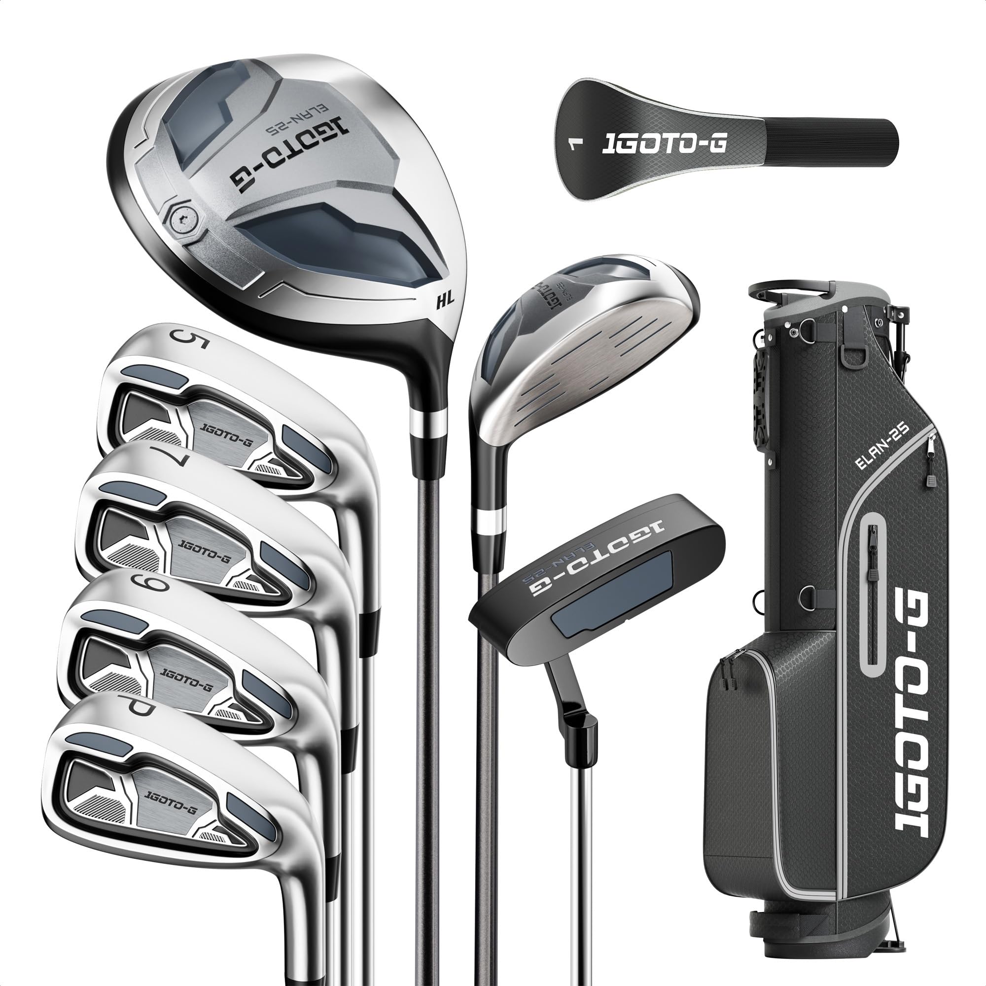 Buy 1GoTo-G 9 Pieces Golf Clubs Set for Men - Complete Mens Golf